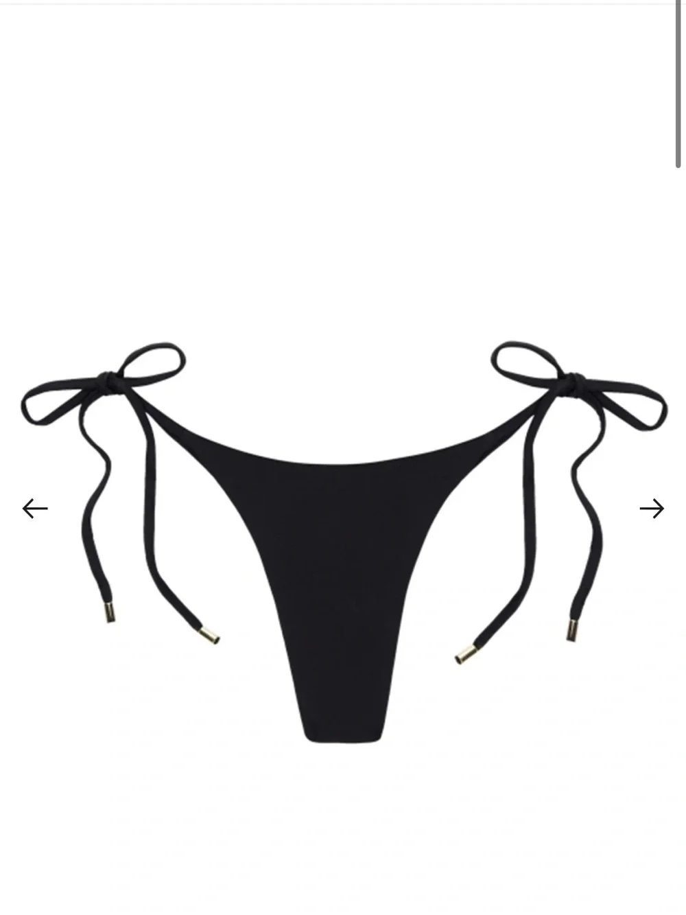 Monday Swimwear Black Palma Tie-Side Bikini Bottom